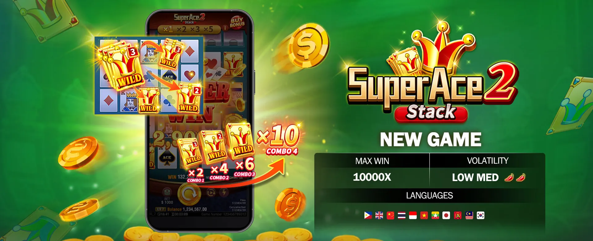 OKBET mobile app interface showing casino games and sports betting options.